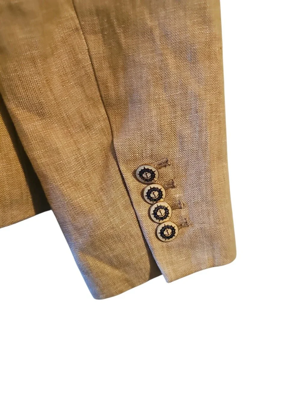 J.Crew Campbell Linen Blazer in a neutral beige or flax color Sz 6
